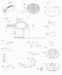 Blower Housing Flywheel Air Guides Diagram and Parts List for 543577-0110-E1  Briggs and Stratton Engine